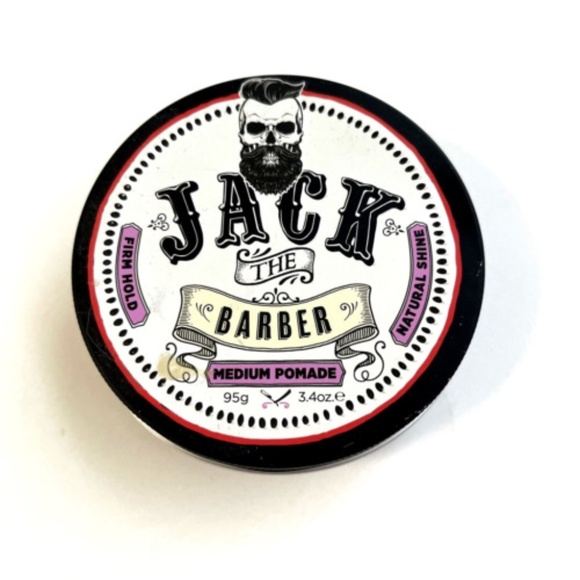 New JACK THE BARBER Medium Pomade 95G Firm Hold - Natural Shine Hair Styling - Picture 1 of 1